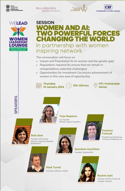 Tarja Stephens joins Women & AI Panel, Driving Economic Mobility at Davos